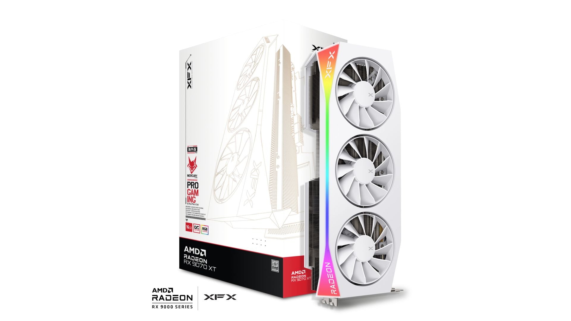 XFX Mercury RX 9070XT OC Magnetic Air RGB