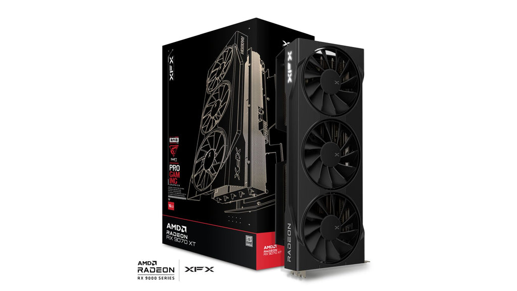 XFX Swift RX 9070XT Triple Fan Gaming Edition with 16GB