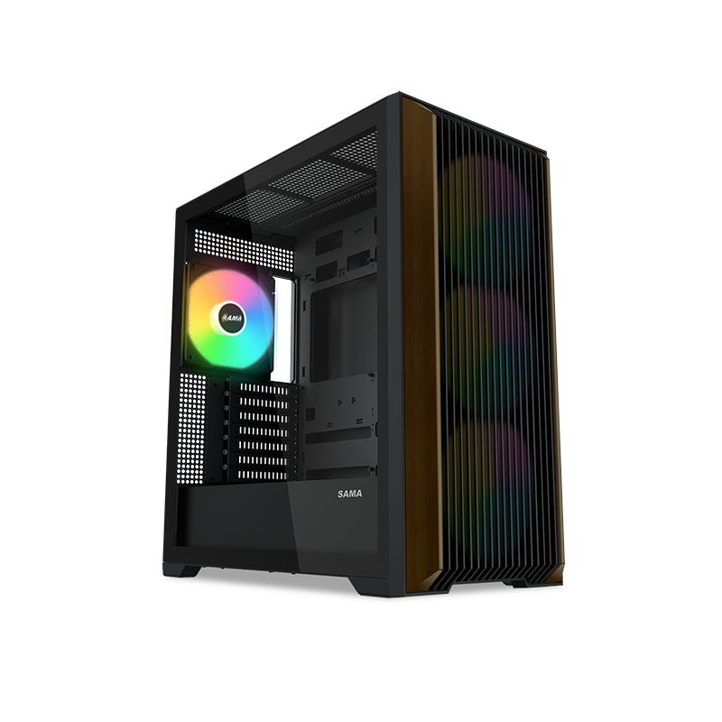 SAMA Z60 Walnut Wood ATX Mid Tower Case