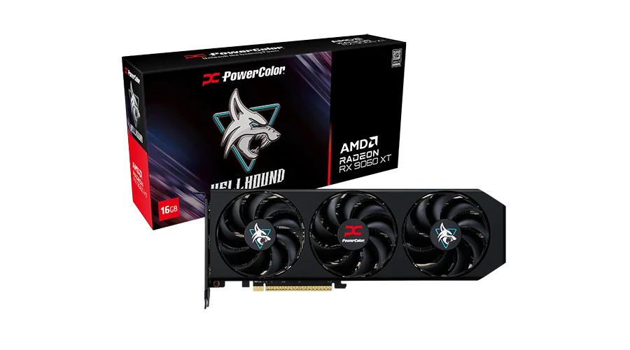 PowerColor Hellhound AMD Radeon RX 9060 XT 16GB