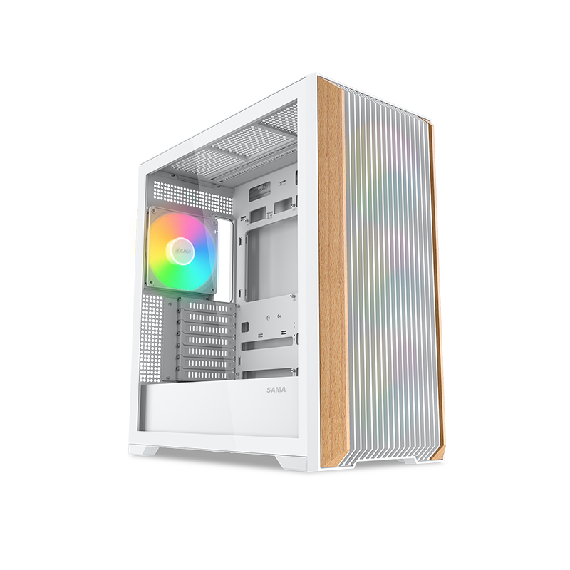 SAMA Z60 Walnut Wood ATX Mid Tower Case