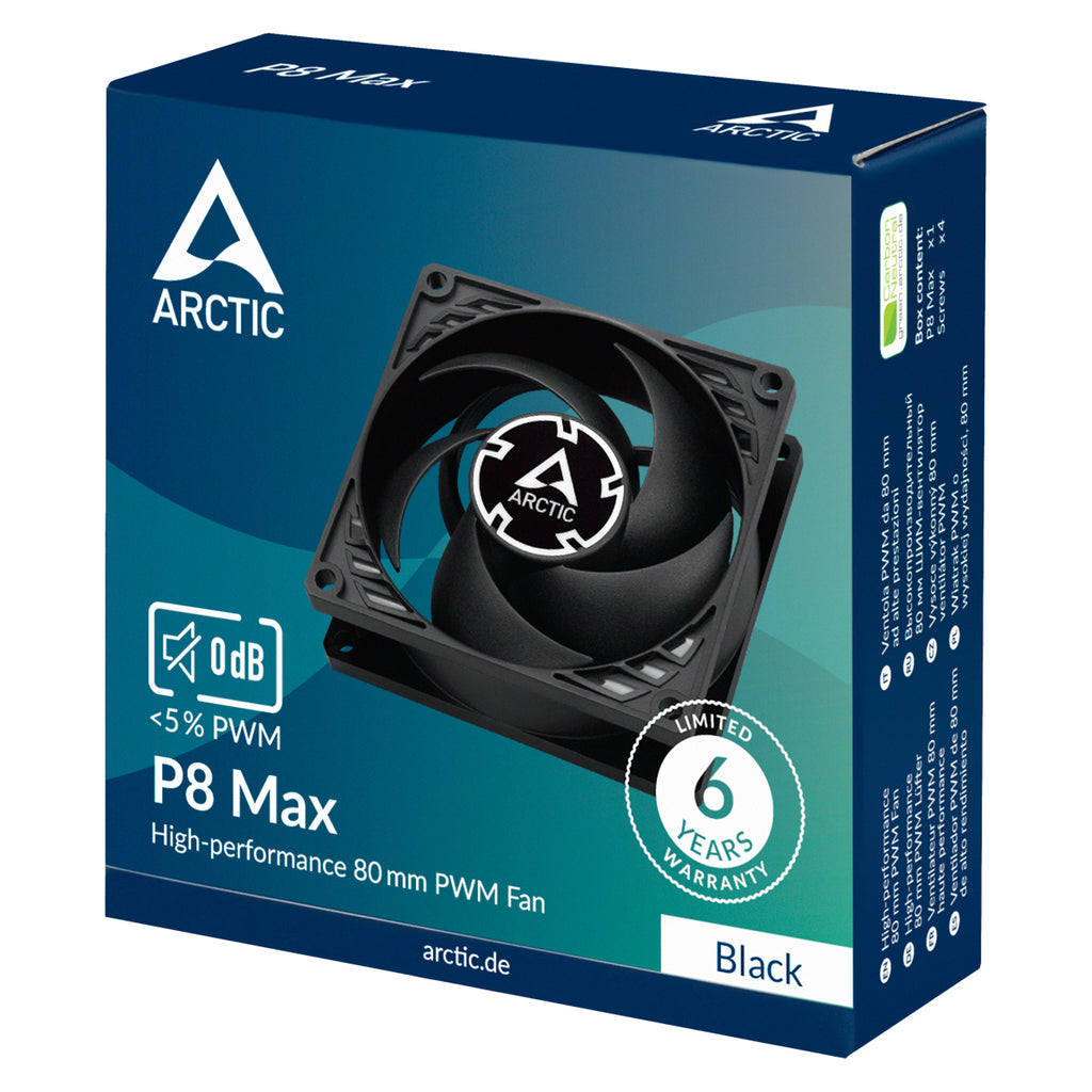 ARCTIC P8 Max (Black)