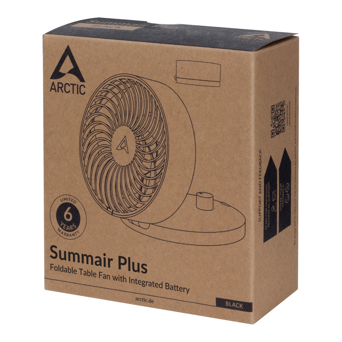 ARCTIC Summair Plus (Black)