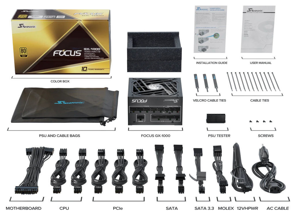 Seasonic Focus Plus Gold 1000W ATX 3.0