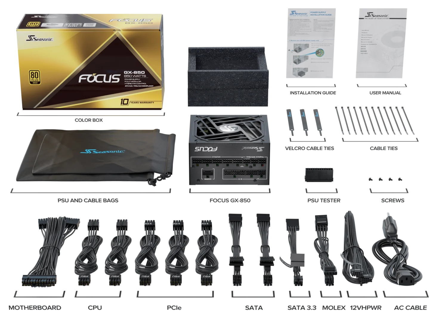 Seasonic Focus Plus Gold 850W ATX 3.0