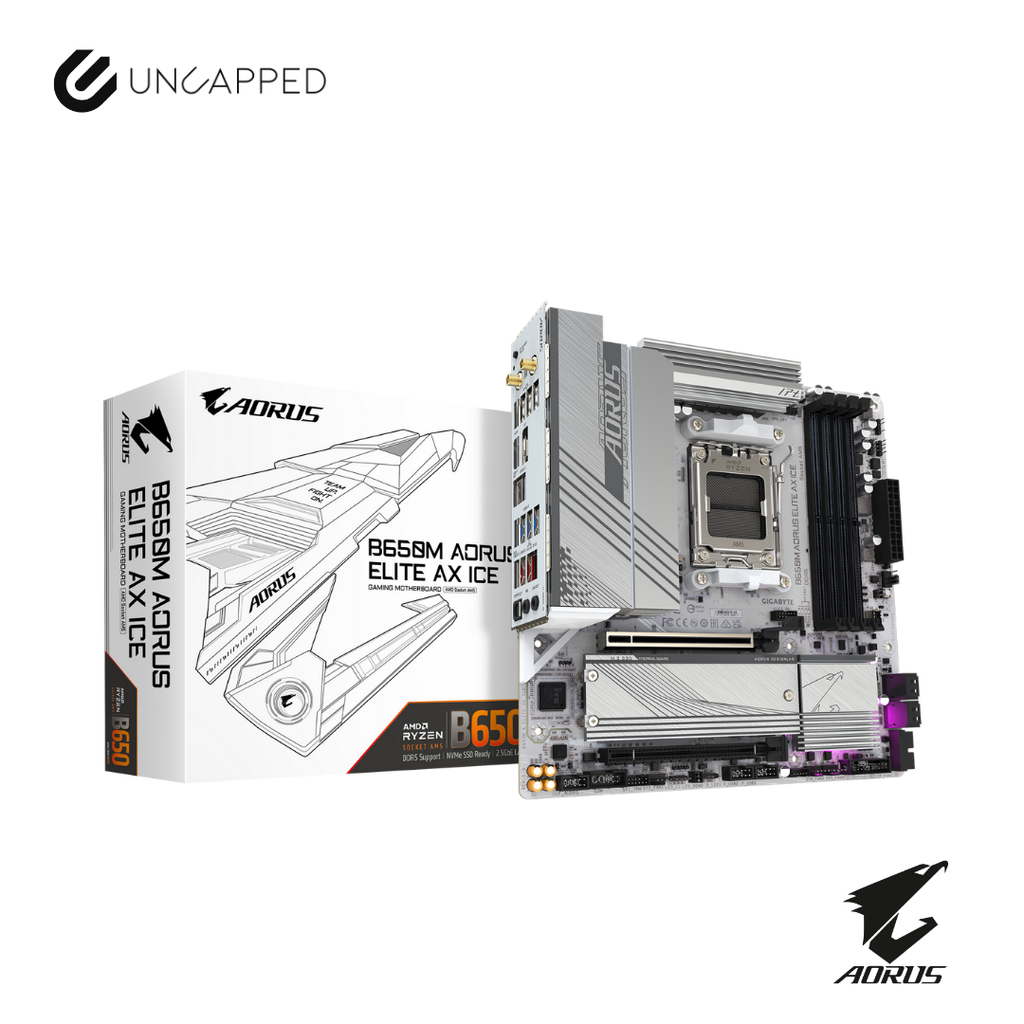 Gigabyte B650M Aorus Elite AX Ice