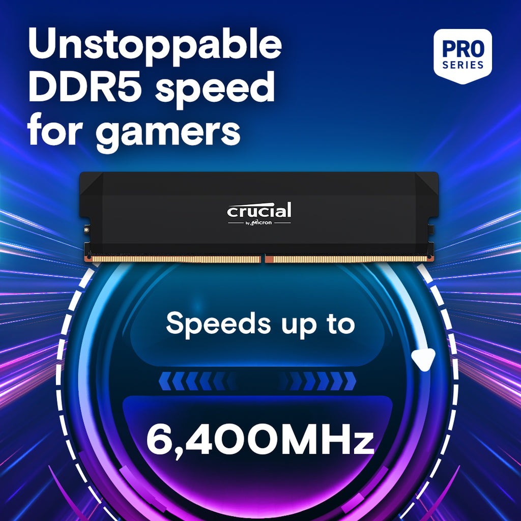 16GB x 2 (32GB) 6400Mhz CL38 Crucial Pro OC
