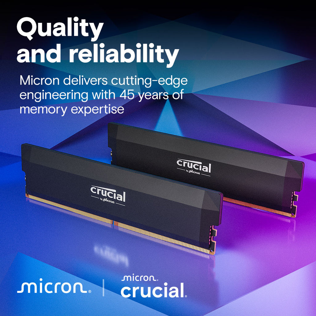 16GB x 2 (32GB) 6400Mhz CL38 Crucial Pro OC