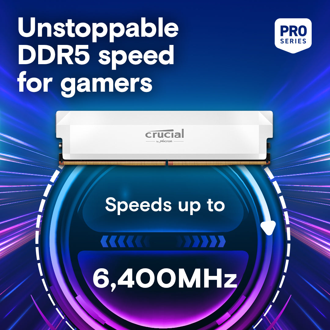 16GB x 2 (32GB) 6400Mhz CL38 Crucial Pro OC